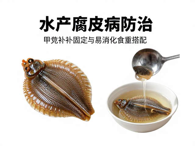水产腐皮病防治,甲壳修补固定与易消化食物搭配方案