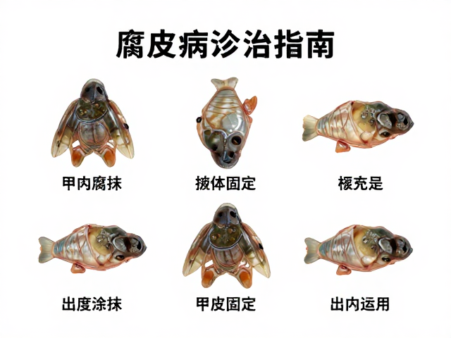 腐皮病防治,甲壳修补固定与擦拭涂抹实操指南