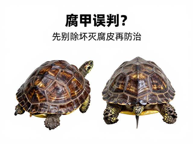 龟腐甲误判?先剔除坏死腐皮再防治,避开常见误区