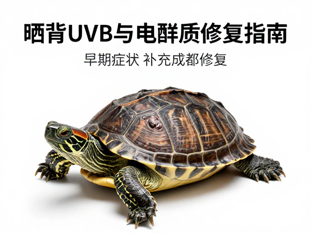 乌龟腐皮病防治,晒背UVB与电解质补充剂修复指南