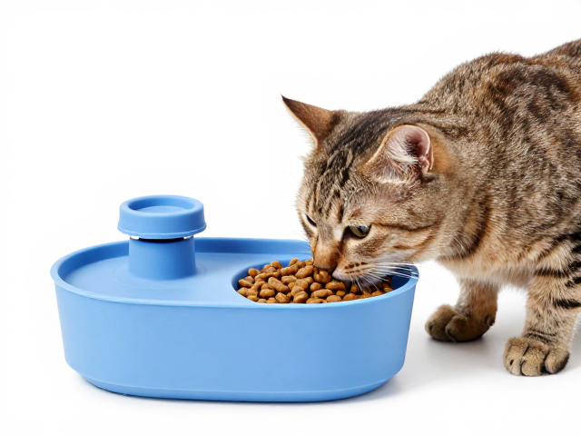 专用猫粮搭配食品级硅胶流动饮水机,提升猫咪饮水与进食体验