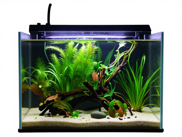 裸缸造景指南，专业灯光色温调控搭配金鱼藻，打造高颜值水族景观