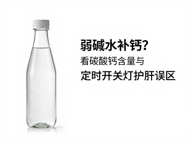 弱碱水补钙？看碳酸钙含量与定时开关灯护肝误区