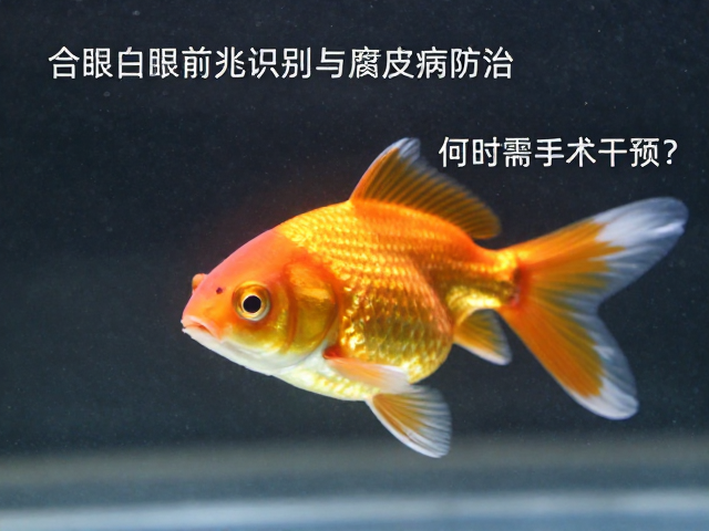 金鱼白眼病前兆识别与腐皮病防治,何时需手术干预?