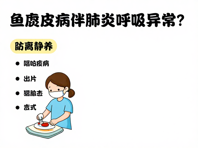 鱼腐皮病伴肺炎呼吸异常?隔离静养,防治全攻略