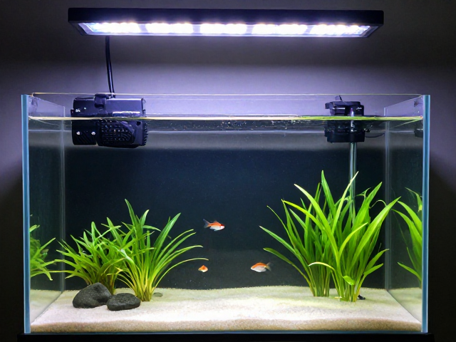 裸缸养鱼怎么选灯？全光谱LED搭配小型鱼，打造清新水族生态