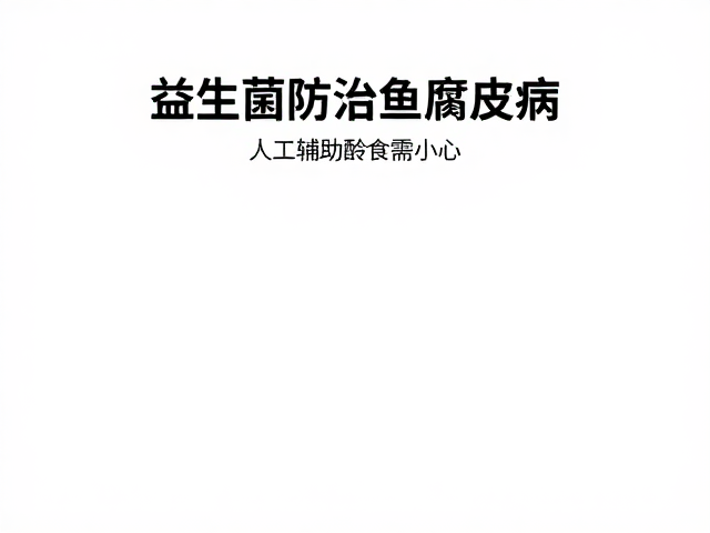 益生菌防治鱼腐皮病?人工辅助进食需小心