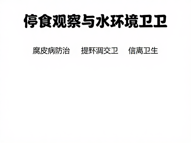腐皮病防治，停食观察与环境卫生，三步解决鱼病