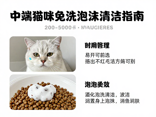 中端猫粮推荐,200-500元品质优选,搭配免洗泡沫清洁指南