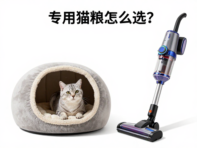 专用猫粮怎么选?圆形方形猫窝与宠物吸尘器搭配指南