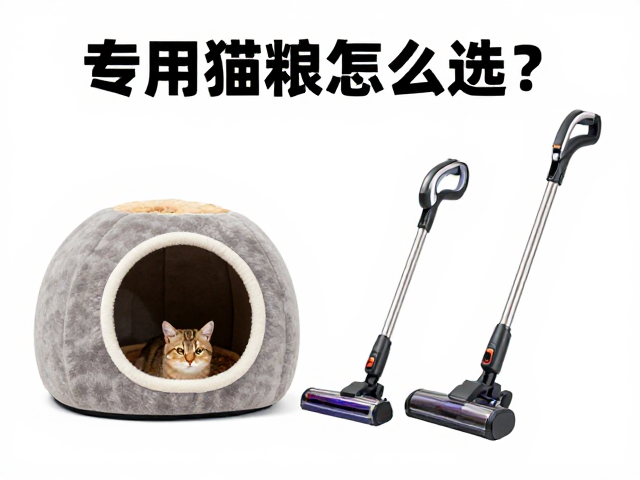 专用猫粮怎么选?圆形方形猫窝与宠物吸尘器搭配指南