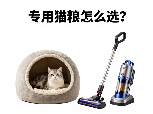 专用猫粮怎么选?圆形方形猫窝与宠物吸尘器搭配指南