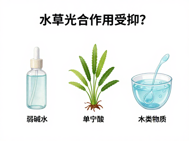 弱碱水，单宁酸，水草光合作用受抑？揭秘木类物质影响