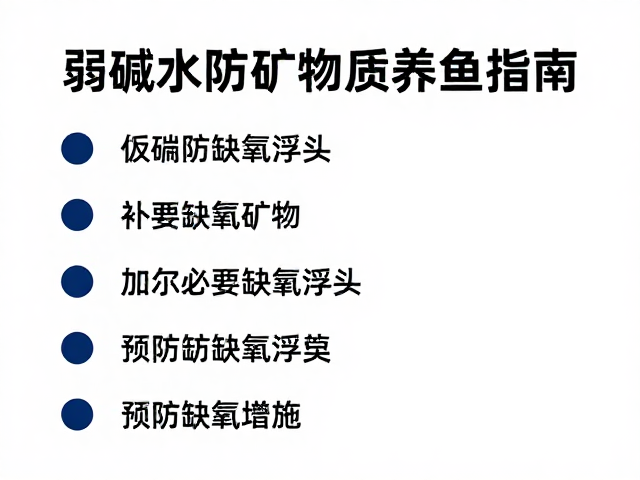弱碱水防缺氧浮头，补充必要矿物质养鱼指南