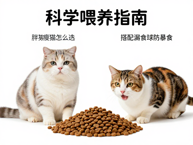 胖猫瘦猫怎么选专用猫粮?搭配漏食球防暴食,科学喂养指南