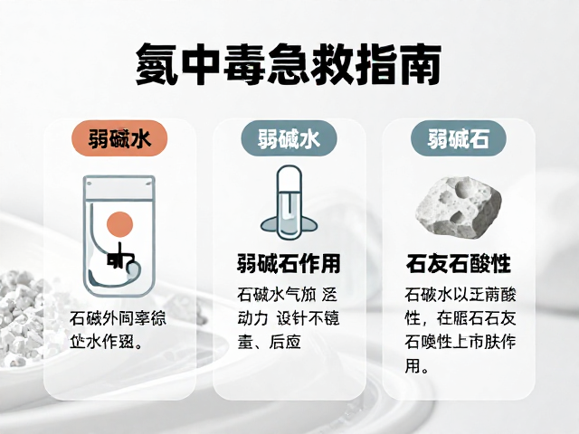 氨中毒急救指南，弱碱水作用与避免石灰石影响酸性