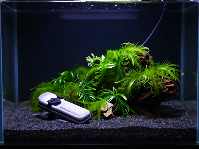 裸缸配深色底砂，如何高效擦拭缸壁藻类，打造高颜值水族景观