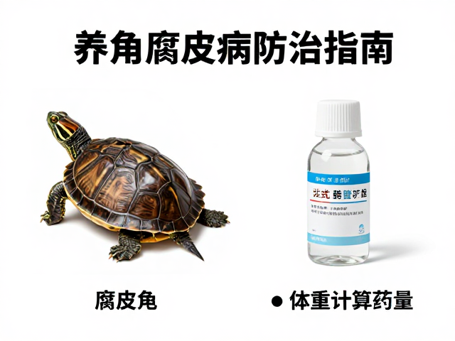 烂甲与腐皮区别？养龟腐皮病防治指南，教你按体重计算药量
