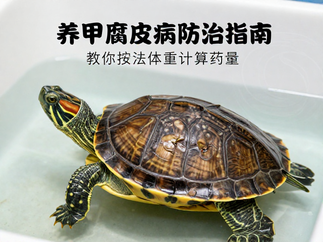 烂甲与腐皮区别？养龟腐皮病防治指南，教你按体重计算药量