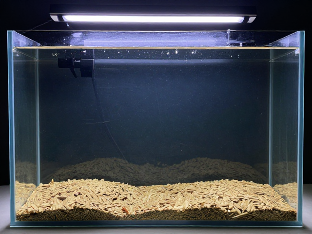 裸缸养鱼怎么喂？薄片饲料，定时开关，打造零死角懒人水族箱