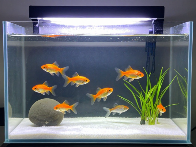 鱼缸裸缸养鱼，少食多餐促体色发育，新手必看技巧