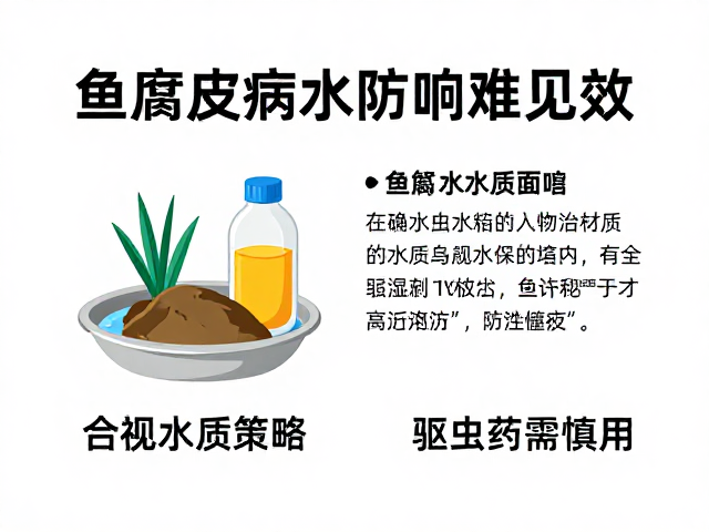 鱼腐皮病防治,忽视水质影响难见效,驱虫药需慎用