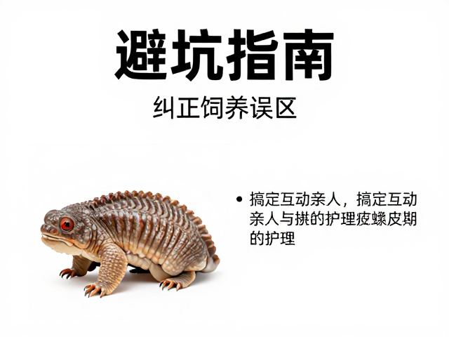避坑指南,纠正饲养误区,搞定互动亲人与蜕皮期护理