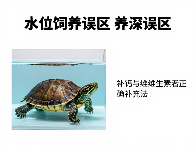 乌龟饲养误区,水位多深合适?补钙与维生素正确补充法