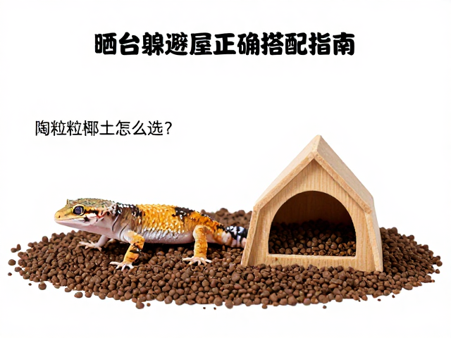 守宫饲养误区，底材陶粒椰土怎么选？晒台躲避屋正确搭配指南