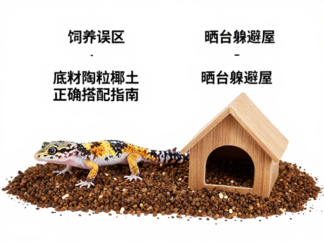 守宫饲养误区，底材陶粒椰土怎么选？晒台躲避屋正确搭配指南