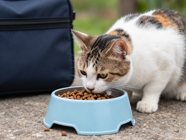 户外旅行带猫?专用猫粮,便携碗盆配置指南