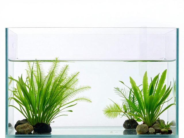 弱碱水无浑浊，完美满足水草光合作用需求，打造清澈水族生态