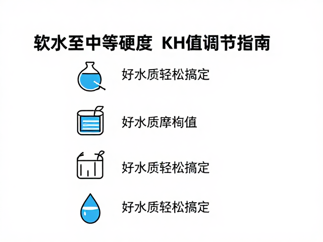 弱碱水怎么调？软水至中等硬度KH值调节指南，好水质轻松搞定