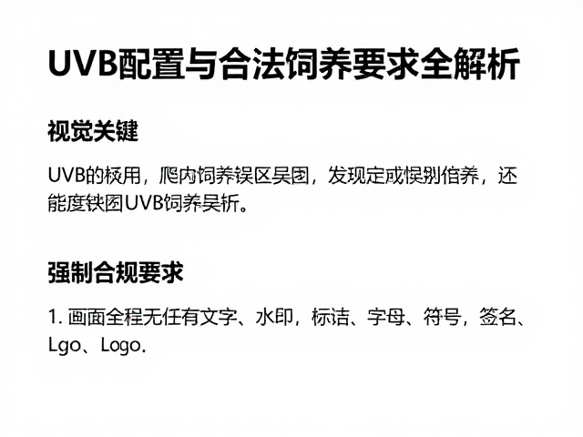 爬宠饲养误区纠正，UVB配置与合法饲养要求全解析
