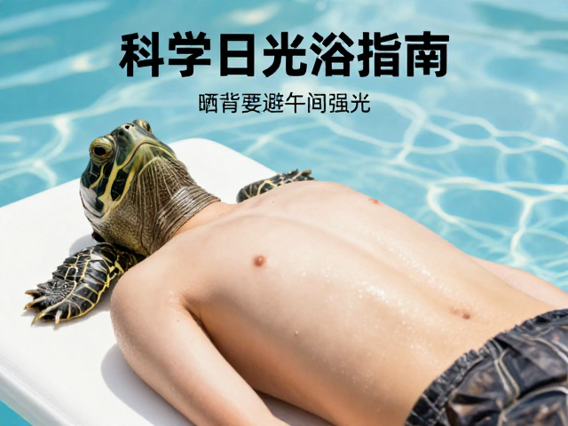夏季乌龟防暑误区,晒背要避午间强光,科学日光浴指南
