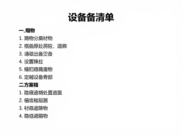 宠物上层栖息搭建，设备清单与隐蔽遮蔽物设置技巧