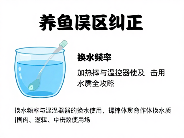 养鱼误区纠正,换水频率、加热棒与温控器使用全攻略