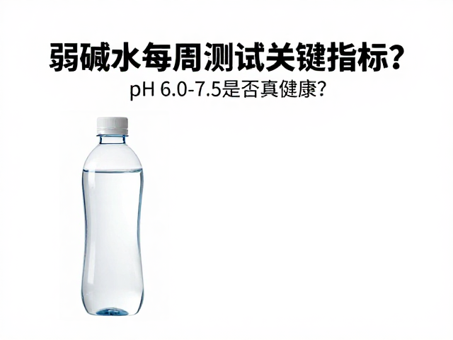 弱碱水每周测试关键指标，pH 6.0-7.5是否真健康？