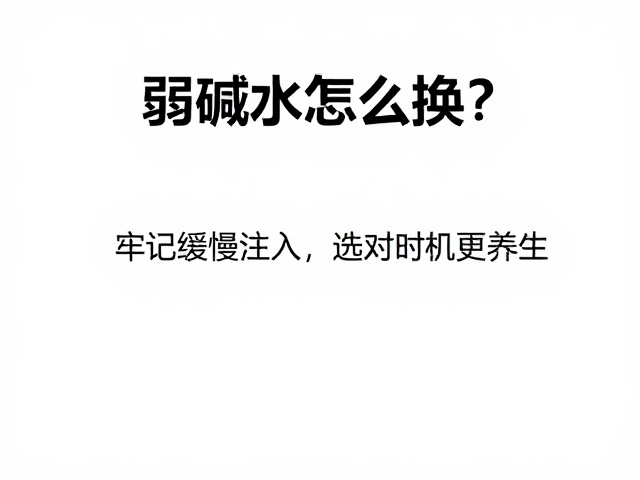 弱碱水怎么换？牢记缓慢注入，选对时机更养生