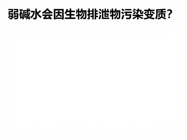 弱碱水会因生物排泄物污染变质？避免震荡是关键