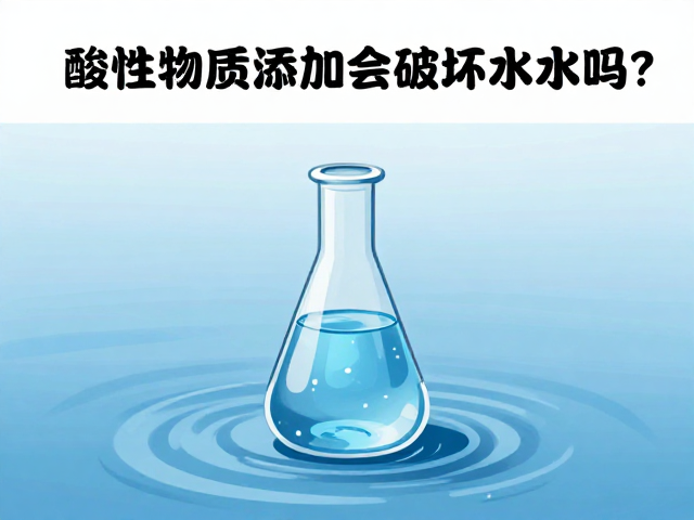 弱碱水异常预警，酸性物质添加会破坏水质吗？