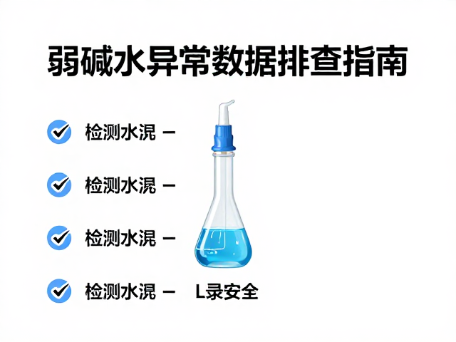 弱碱水异常数据排查指南，定期检测确保水质安全