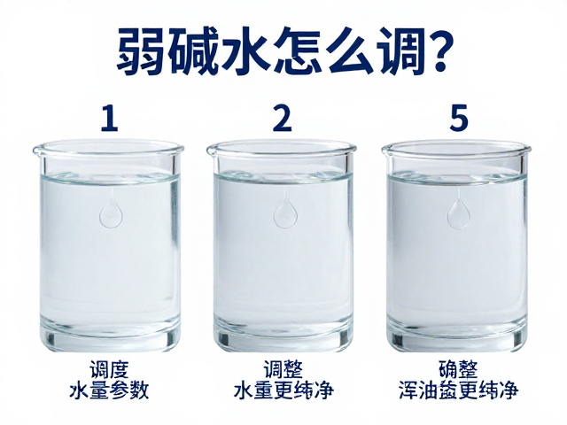 弱碱水怎么调？逐步调整水质参数，避免浑浊更纯净
