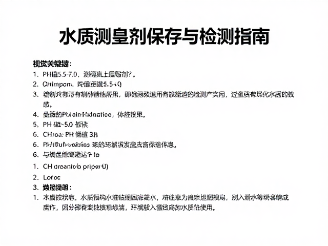 pH值5.5-7.0适合上层栖息吗？水质测试剂保存与检测指南