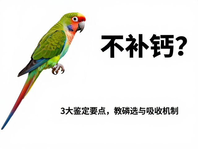 鹦鹉上层栖息不补钙？3大鉴定要点教你选对食物