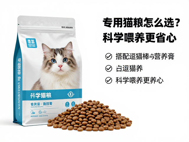 专用猫粮怎么选?搭配逗猫棒与营养膏,科学喂养更省心