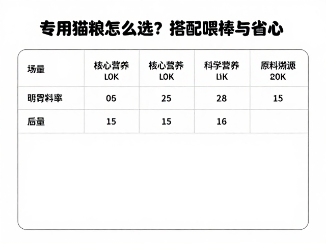 专用猫粮怎么选?搭配逗猫棒与营养膏,科学喂养更省心