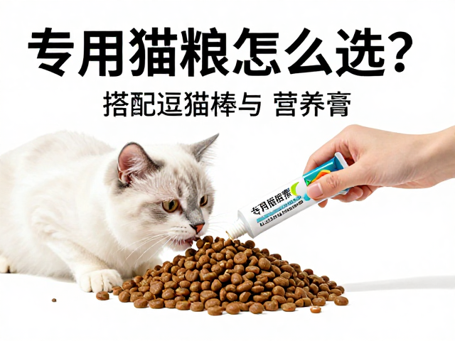专用猫粮怎么选?搭配逗猫棒与营养膏,科学喂养更省心