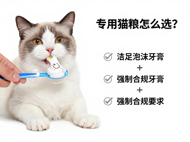 专用猫粮怎么选?洁足泡沫与宠物牙膏清洁攻略