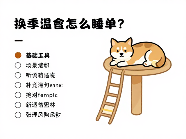 换季温差大，宠物上层栖息怎么睡？基础工具清单帮你适应